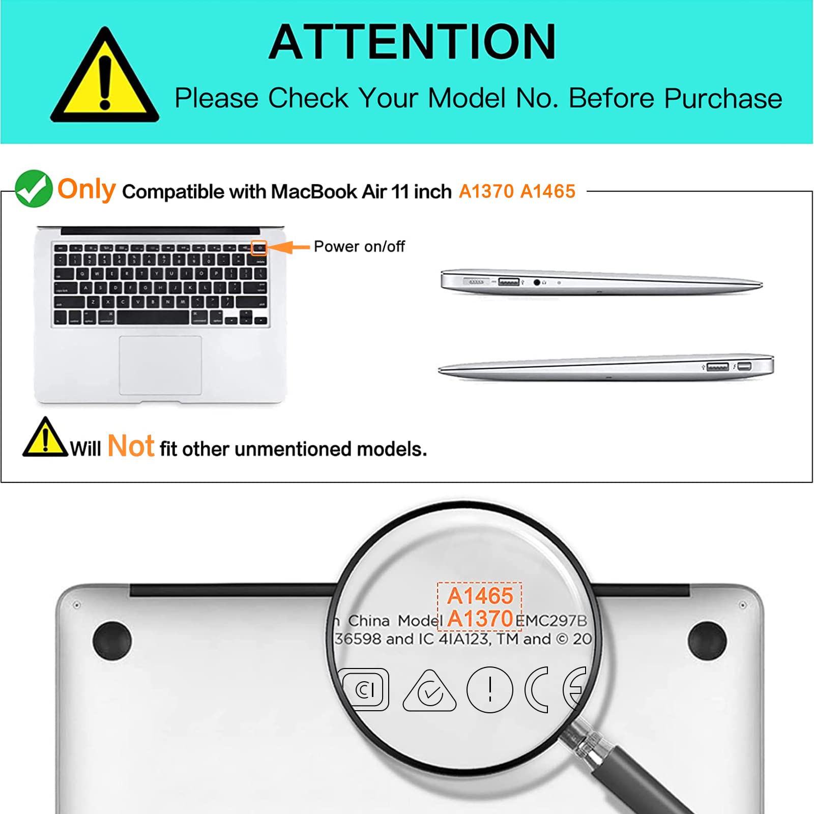 MOSISO Hard Shell Case for MacBook Air 11 inch (A1370 & A1465) with Keyboard Cover & Screen Protector - Midnight Green | Lightweight Protection for Work, School & Travel