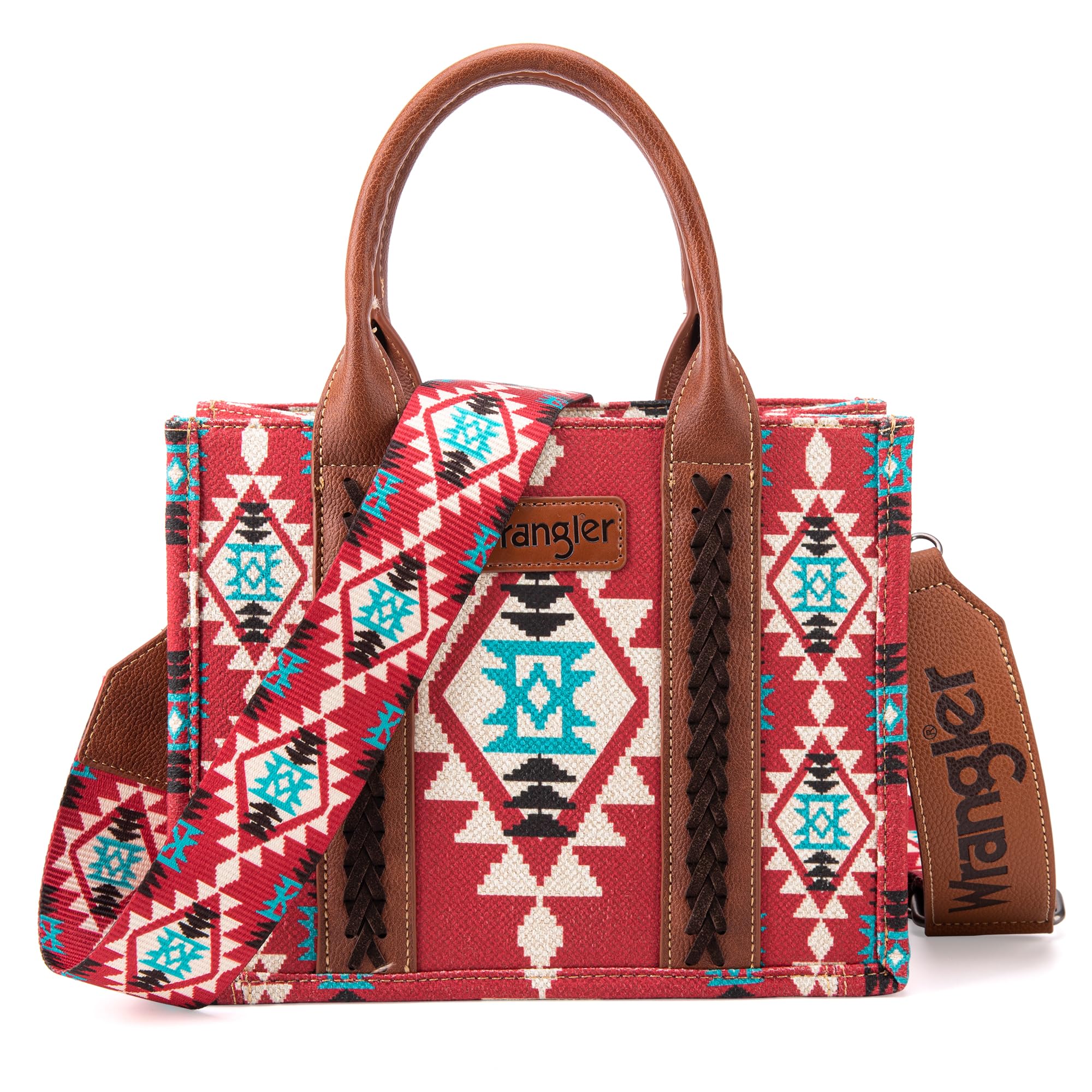 Wrangler Aztec Tote Bag for Women - Boho Shoulder Purse & Handbag - Perfect for Work, Travel & Casual Outings