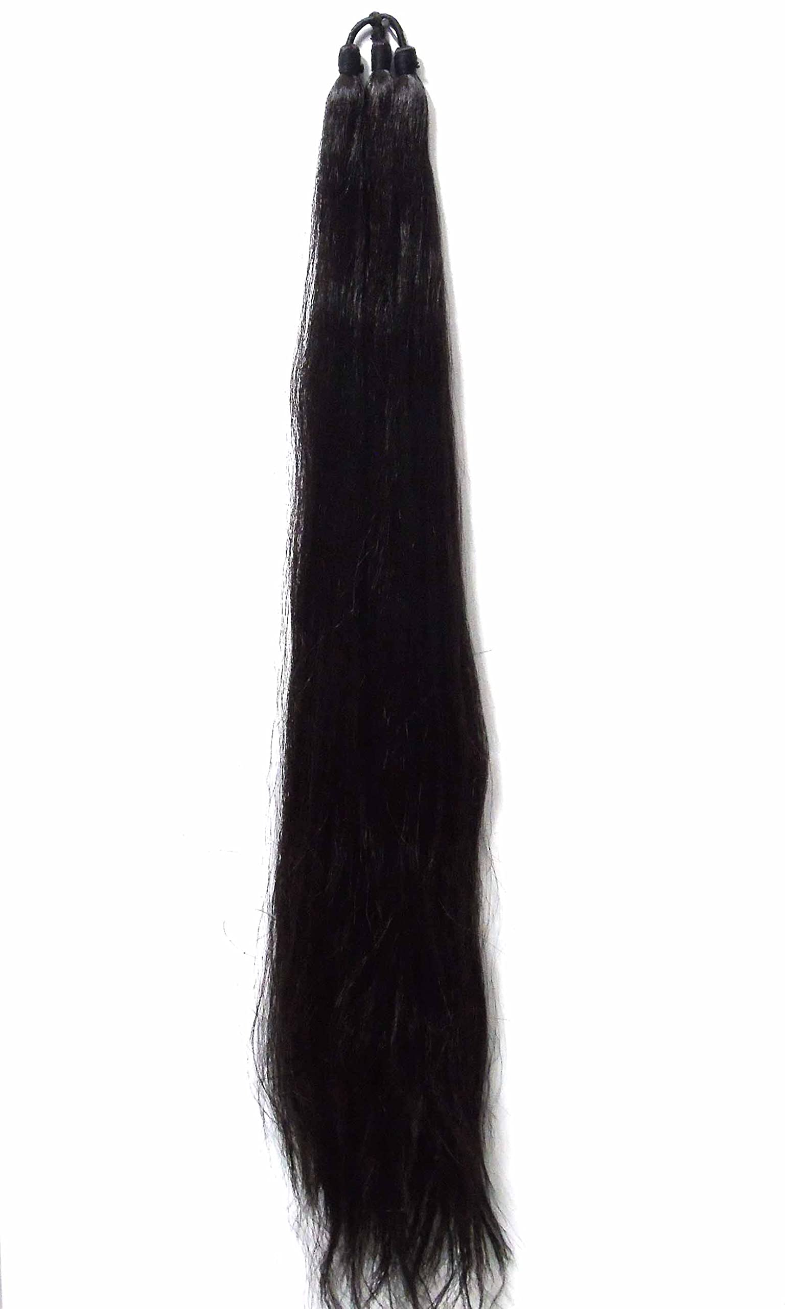 Strala Natural Brown Hair Extensions for Women & Girls - 2 Pack | Clip-In Hair Extensions for Braids, Choti & Styling | Perfect for Weddings, Parties & Daily Wear