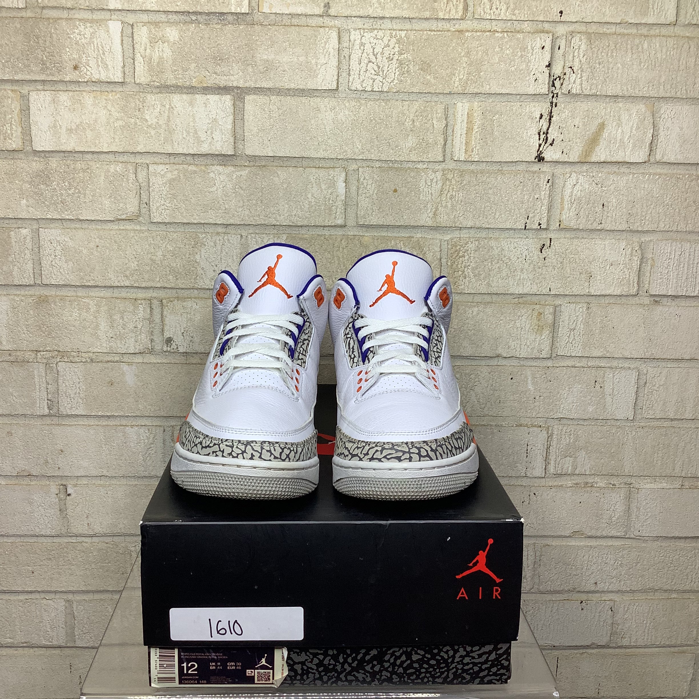 AIR JORDAN 3 KNICKS Men's Basketball Shoes Size 12 - Retro Sneakers for Sports & Streetwear (Style Code: 136064-148) | Perfect for Basketball Games, Gym Workouts and Casual Fashion
