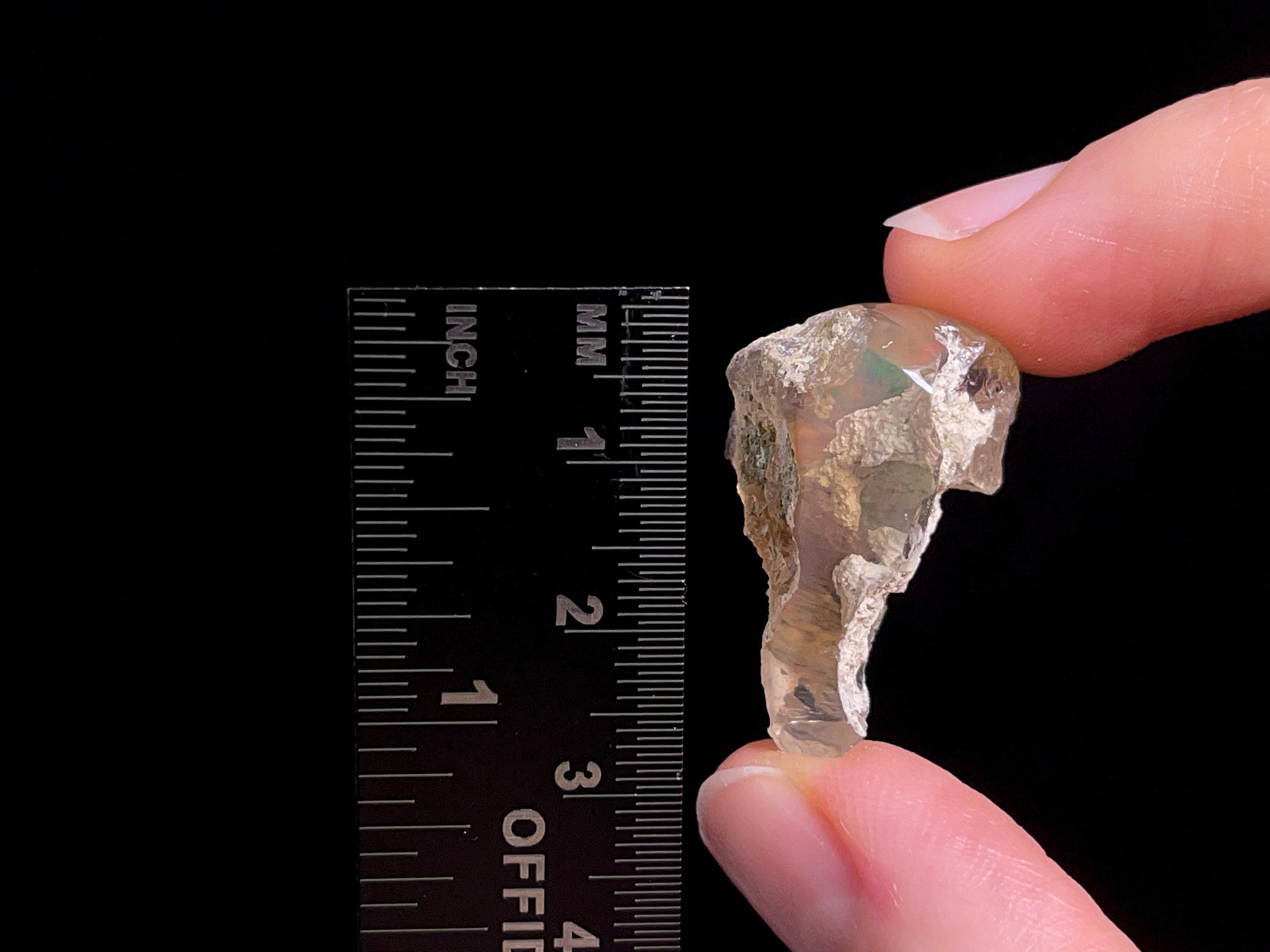 Natural Welo Opal Crystal - 2A Polished Window Raw Opal Gemstone, October Birthstone for Jewelry Making & Collection | Perfect for Necklaces, Rings & Healing Crystals