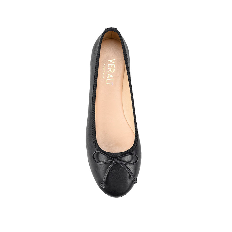Elegant Black Ballerina Ballet Flats for Women - Smooth & Comfortable - Perfect for Dance, Work, and Casual Wear