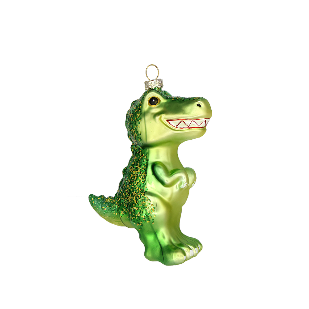 Happy Dino Ornament - Cute Dinosaur Decor for Kids Room, Christmas Tree & Party - Perfect for Birthday Gifts, Nursery Decor & Holiday Celebrations