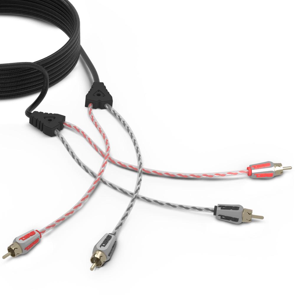 Premium Level 3 RCA Audio Cable - 100% Oxygen-Free Copper (OFC) - 16 Feet Long - Perfect for Home Theater, Stereo Systems & Professional Audio Setups