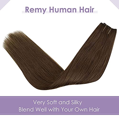 Premium Fish Line Halo Hair Extensions with Invisible Clips - Seamless 100% Human Hair Extensions for Length & Volume - Perfect for Weddings, Parties & Daily Styling