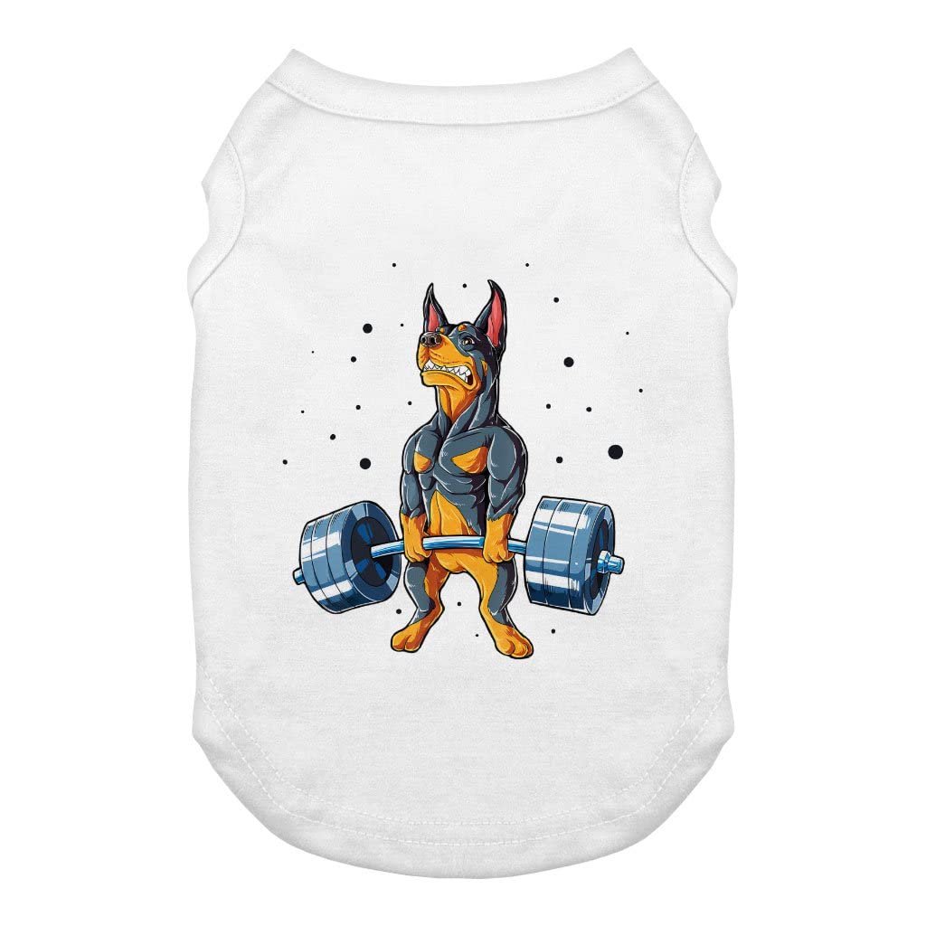 Doberman Dog Tank Top - Breathable Dog T-Shirt for Gym & Workout - Comfortable Canine Fitness Apparel for Active Dogs - Perfect for Training, Running, and Outdoor Adventures