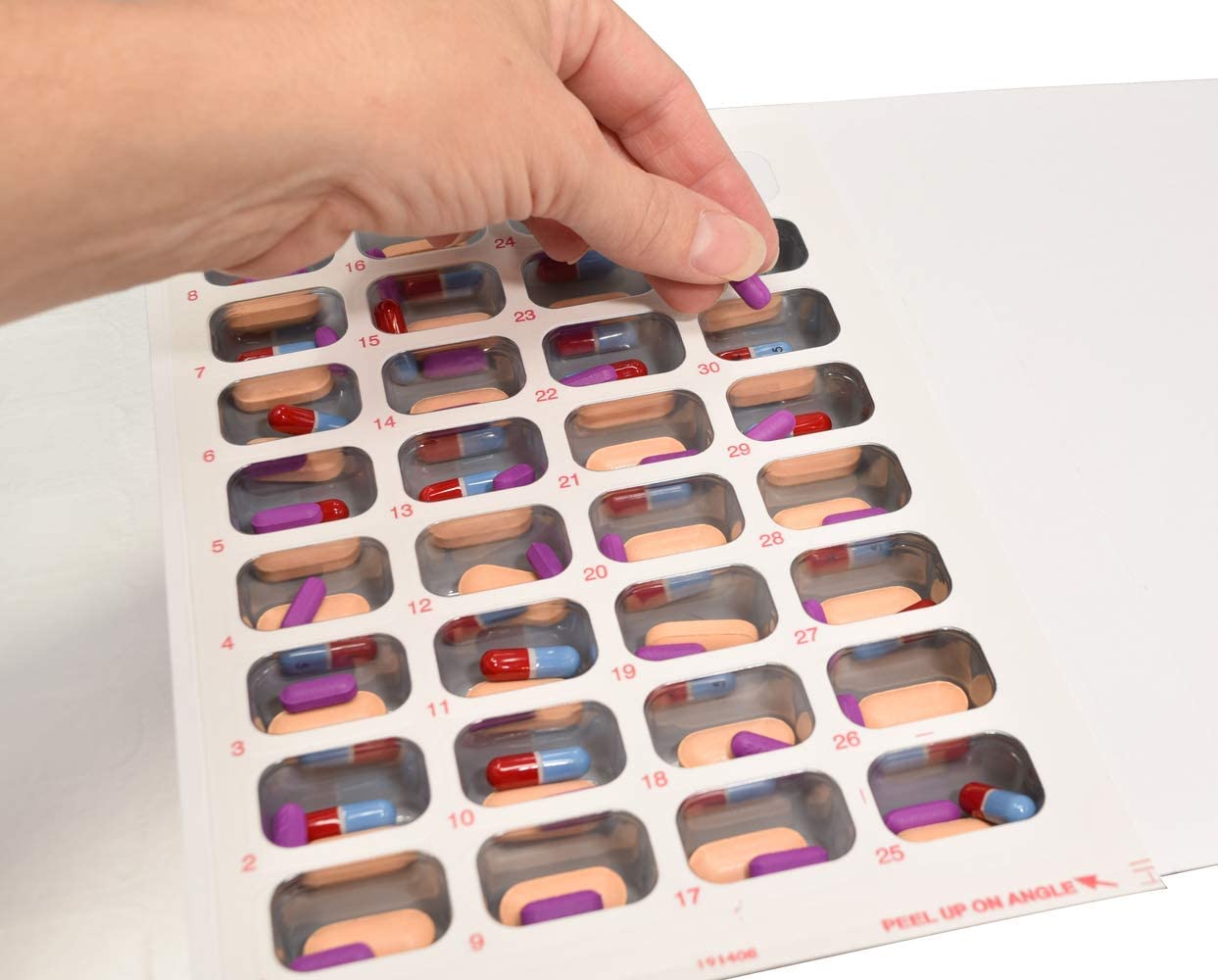 Monthly XL Cold Seal Medication Blister Pack System - 31-Day Pill Organizer Cards (100 Pack) | No Equipment Needed | Perfect for Nursing Homes, Pharmacies & Home Medication Management