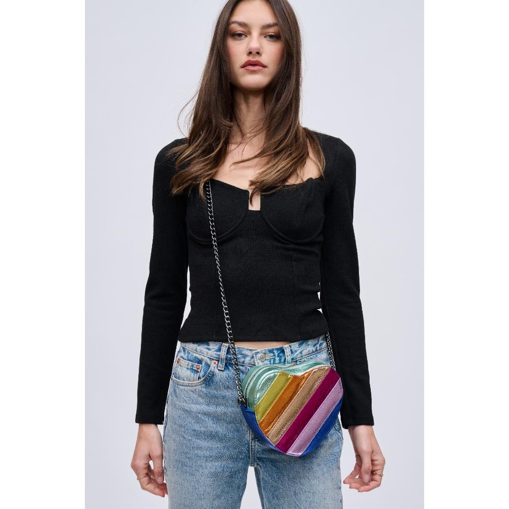 Tasha Heart Crossbody Bag for Women - Stylish Small Leather Purse with Adjustable Strap, Perfect for Date Night, Travel & Everyday Use