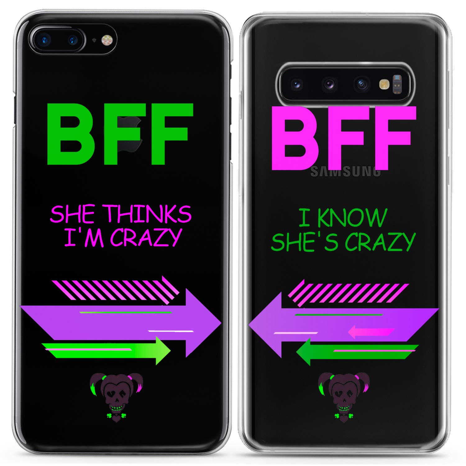 Matching Couple Phone Cases for iPhone 16/15/14/13/12/11 Pro Max/Mini/XS/X/8 Plus/7/XR/SE - Cute Silicone Love Pair Cover for Anniversary, BFF, Couples & Teens - Perfect Gift for Valentine's Day, Christmas and Special Occasions