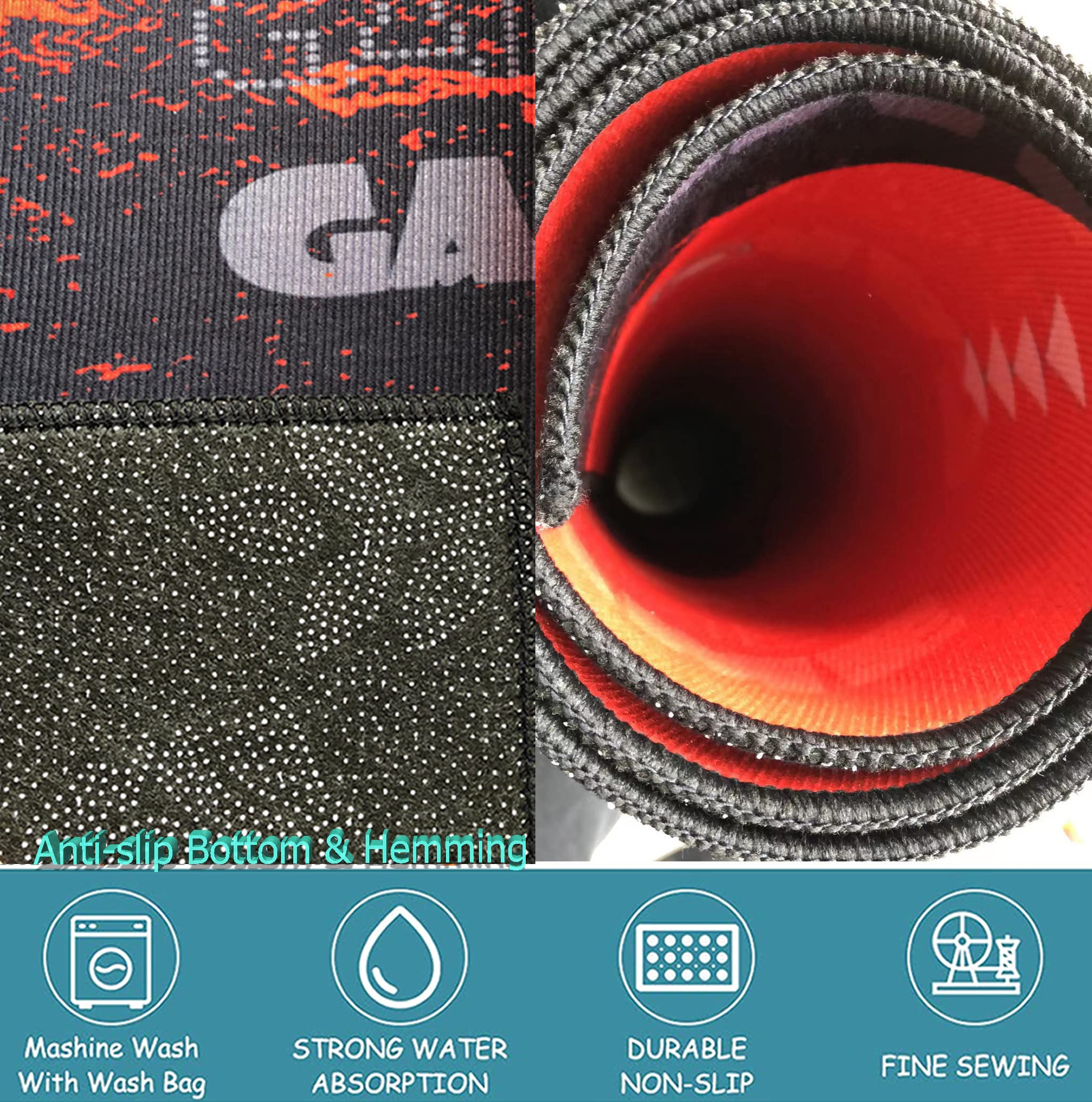 Premium Non-Slip Gaming Controller Area Rug - Large Polyester Gamepad Carpet for Boys Room & Living Room Decor - Perfect for Bedroom, Game Room & Man Cave Floor Mat