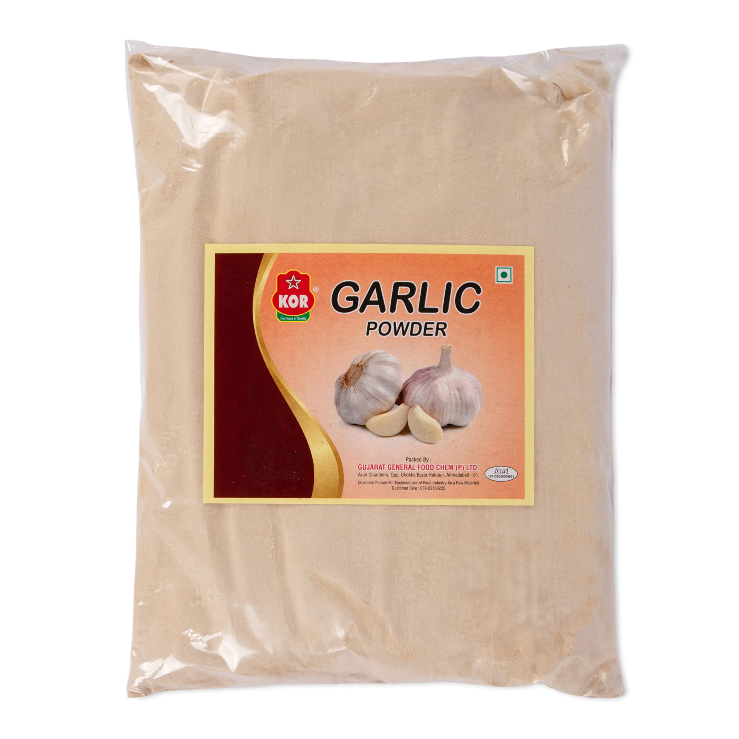 Premium KOR Garlic Powder - 800g (Pack of 1) | All Natural, Free Flowing Instant Garlic Flavor | Perfect for Indian Cooking, Baking & Masala Recipes | Great for Curry, Pasta, Pizza & Seasoning