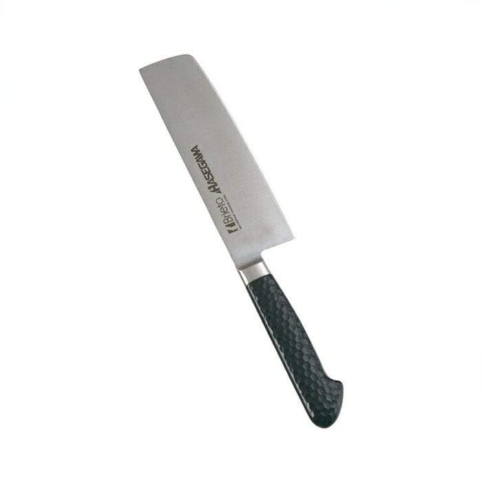 Premium Hasegawa Stainless Steel Nakiri Knife - Japanese Vegetable Knife with Antibacterial Coating | Professional Chef Knife for Chopping, Slicing Vegetables & Herbs | Ideal for Home Kitchen & Restaurant Use