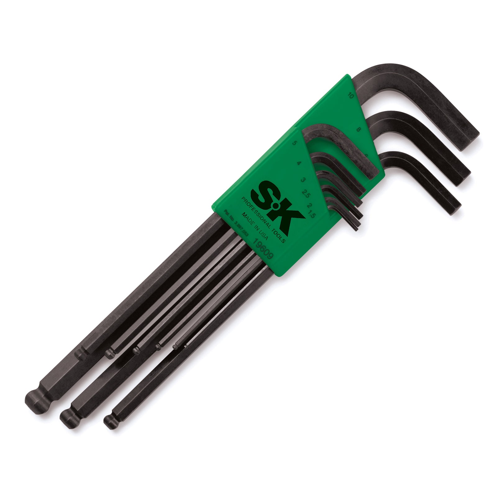 9 Piece Metric Ball Hex Key Set - Professional Hex Wrench Tool Kit for DIY, Automotive & Home Repair | Durable & Precision Made for Tight Spaces