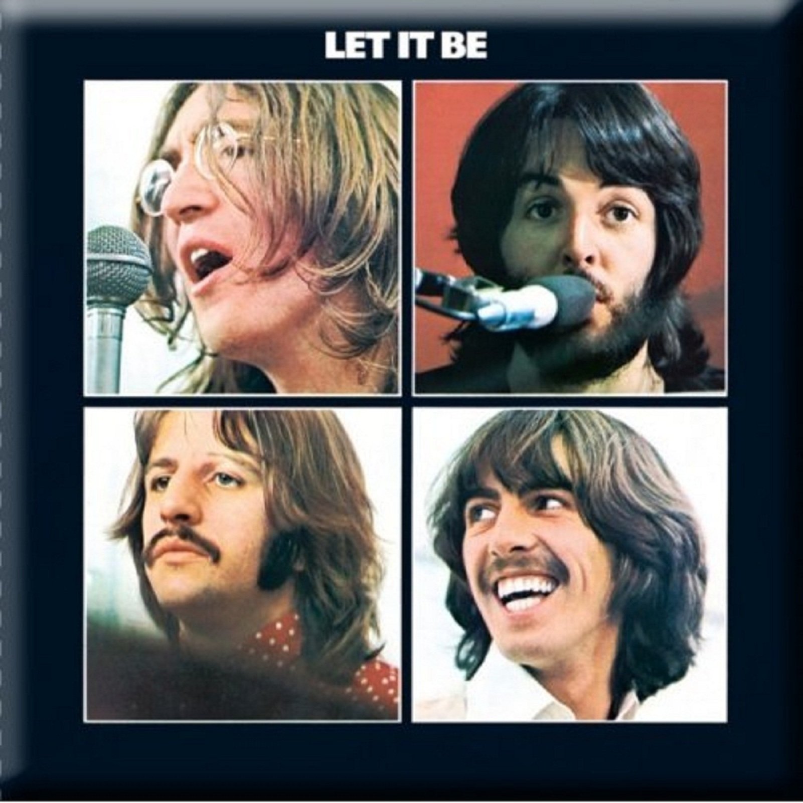 The Beatles Let It Be Album Magnet - EMI Official Merchandise - Perfect for Fridge Decor, Music Lover Gifts & Beatles Fan Collectibles