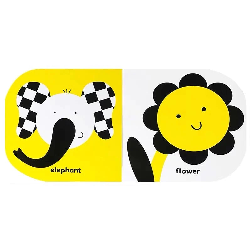Baby Touch First Focus Faces - Soft Sensory Book for Newborns & Infants - High Contrast Black & White Visual Stimulation - Perfect for Early Learning & Playtime at Home or On-the-Go