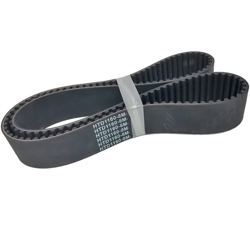 High-Quality 5pcs Rubber HTD8M Synchronous Belts - 1104, 1112, 1120, 1128, 1136, 1144, 1152, 1160 Arc Industrial Transmission Belts (15-50mm Width) - Perfect for CNC Machines, 3D Printers, and Industrial Automation (Color: HTD 1136-8M, Size: 50mm)
