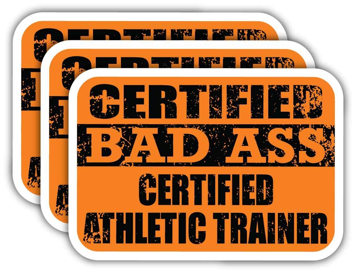 Certified Athletic Trainer Stickers - Funny Job Gift for Laptops, Cars & Work Gear