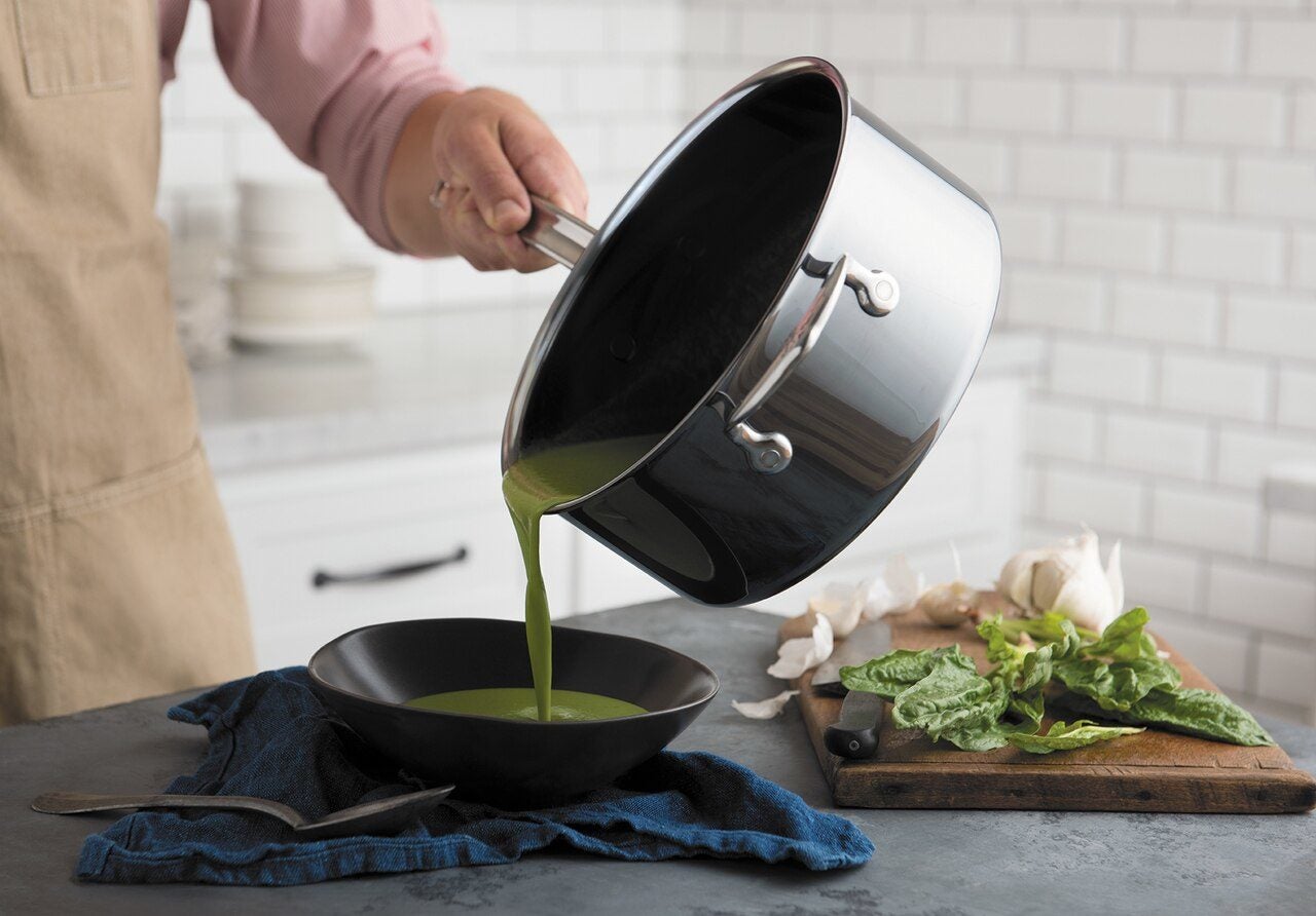 NanoBond 4 Quart Saucepan with Glass Lid - Premium Nonstick Cooking Pot for Pasta, Soup & Sauces | Ideal for Stovetop, Induction & Oven Use