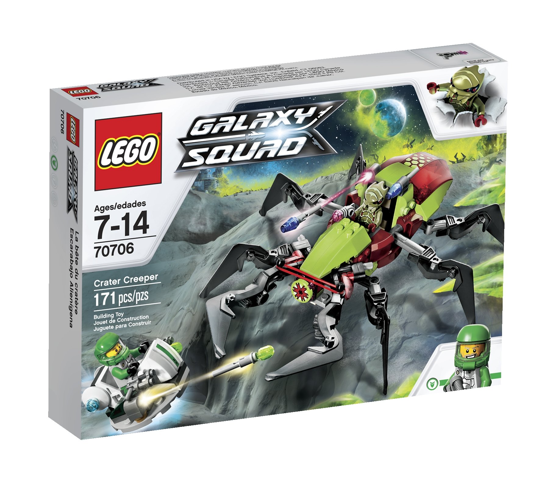 LEGO Galaxy Squad Crater Creeper Building Kit - Space-Themed Construction Toy for Kids & Collectors - Perfect for Creative Play & Display