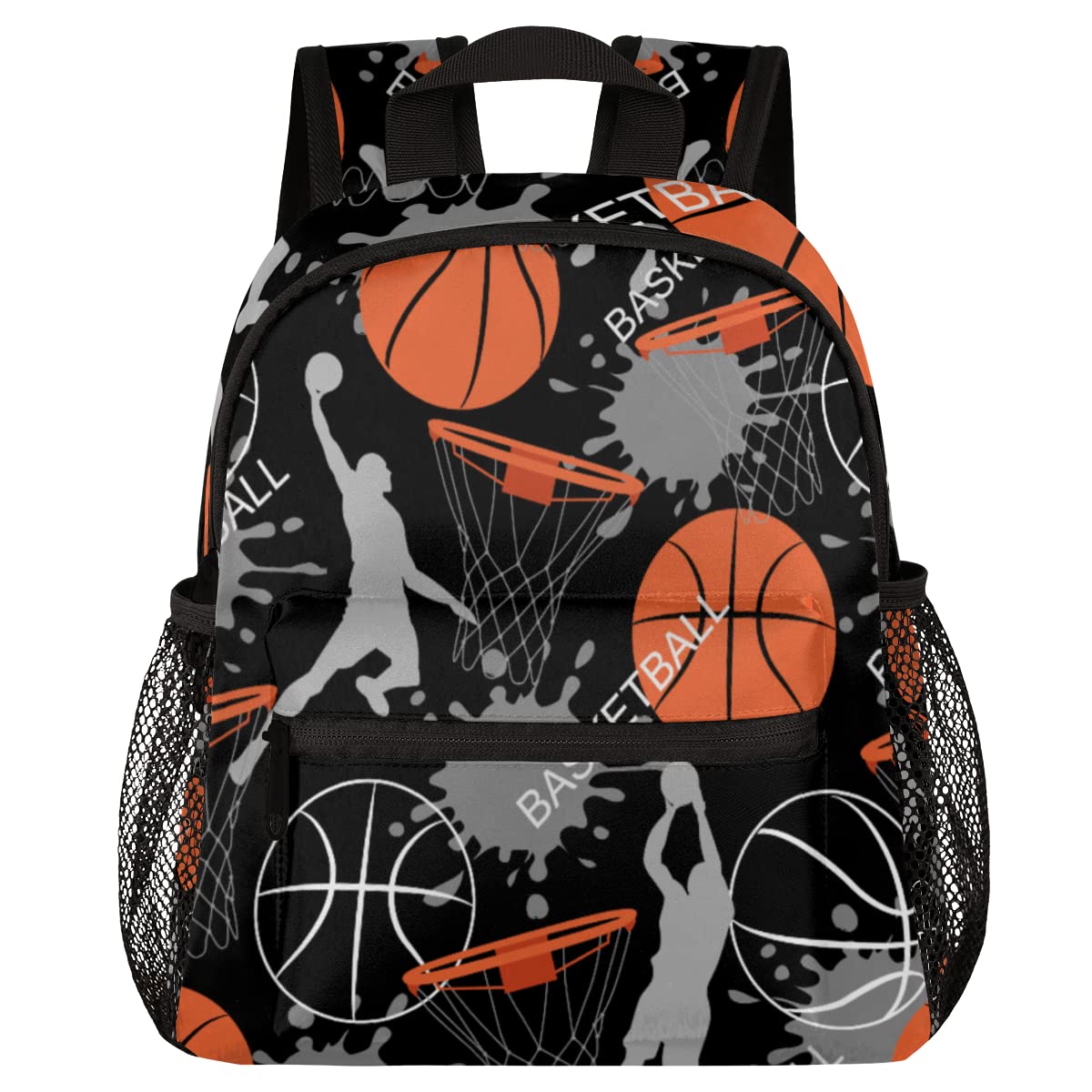 OSAM SPACE Basketball Backpack for Boys & Kids - 12 Inch Small Sports Backpack with Chest Strap - Perfect for School, Gym & Basketball Practice