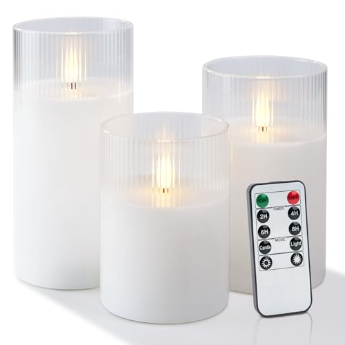 White, Ribbed Glass