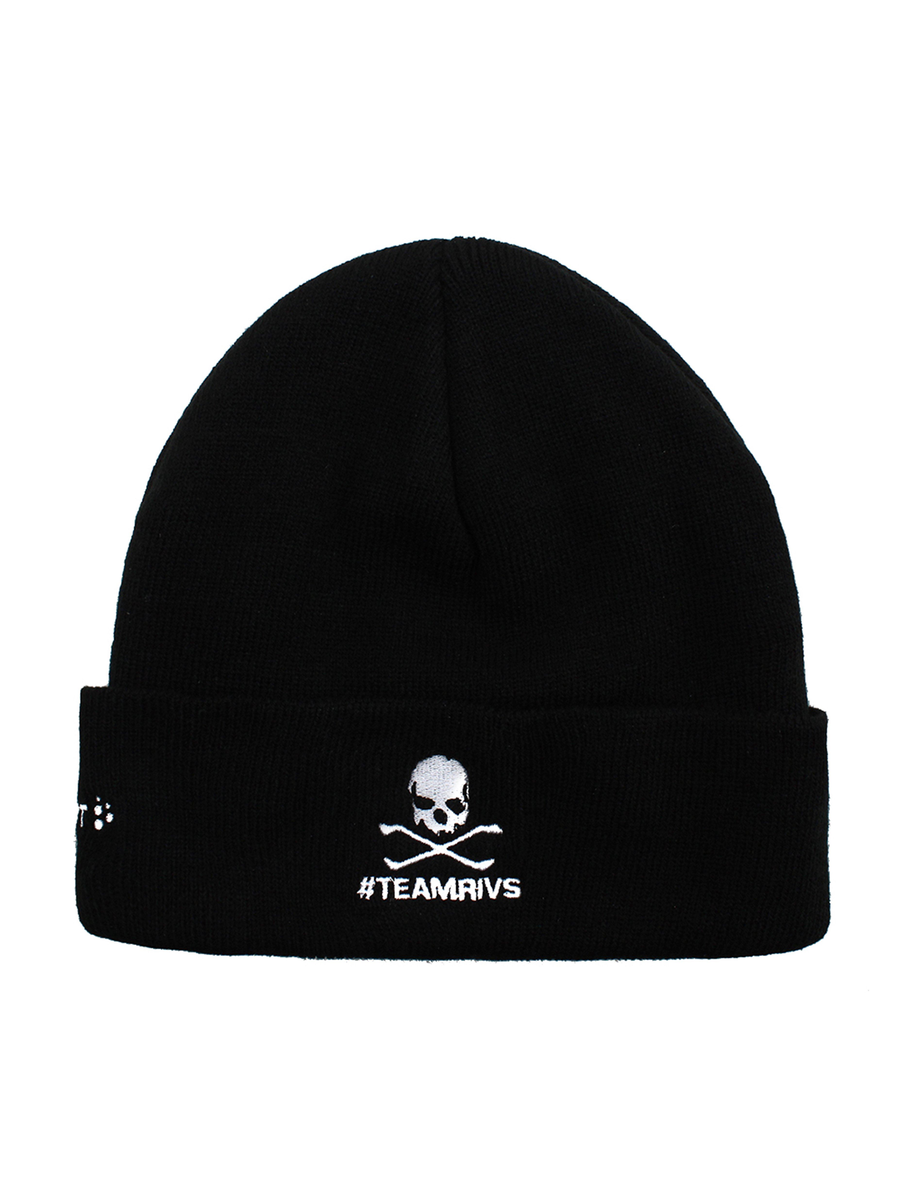 Team Rivs Beanie Hat - Soft Winter Knit Hat for Men & Women - Warm Fleece Lined Skull Cap for Running, Hiking & Outdoor Activities