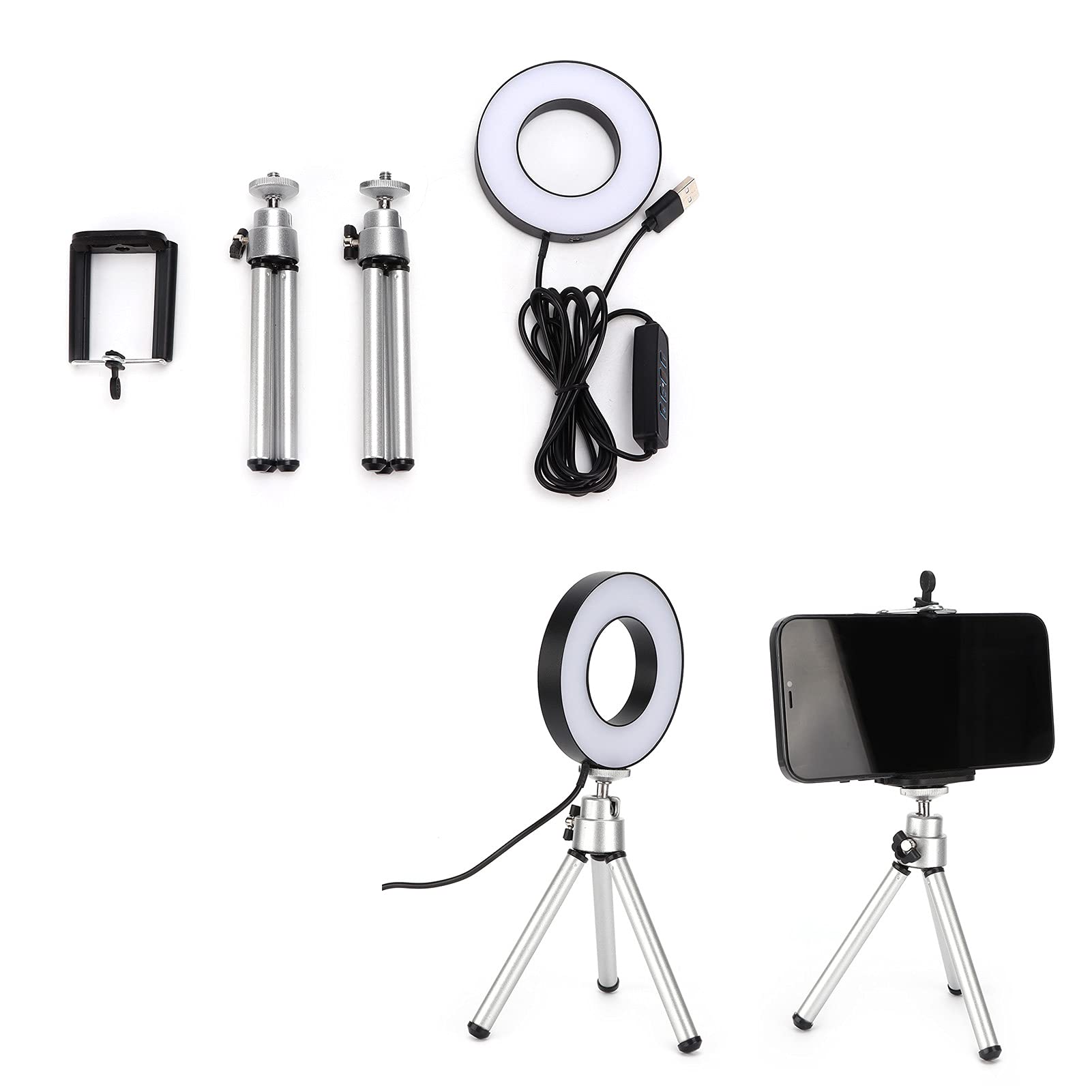 Best Selfie Ring Light with Adjustable Brightness for Photography, Video Recording, Live Streaming & TikTok Videos - Perfect for YouTube, Instagram & Vlogging