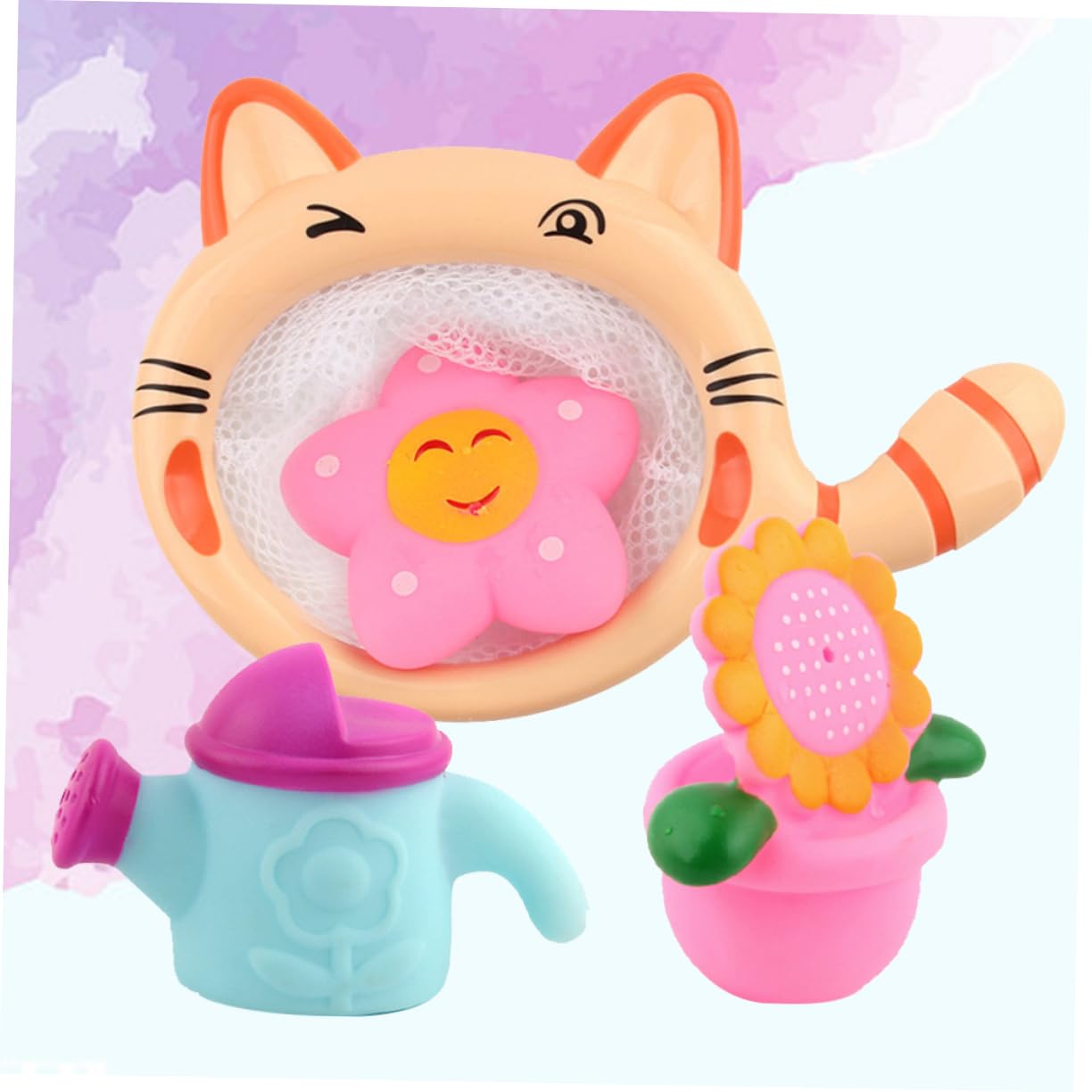 VICASKY 12 Pcs Cute Kitten & Sea Animal Bath Toys Set - Non-Toxic Bathtub Toys for Toddlers & Kids - Fun Bath Time Play for Baby Boys & Girls - Perfect for Sensory Play & Early Learning Development
