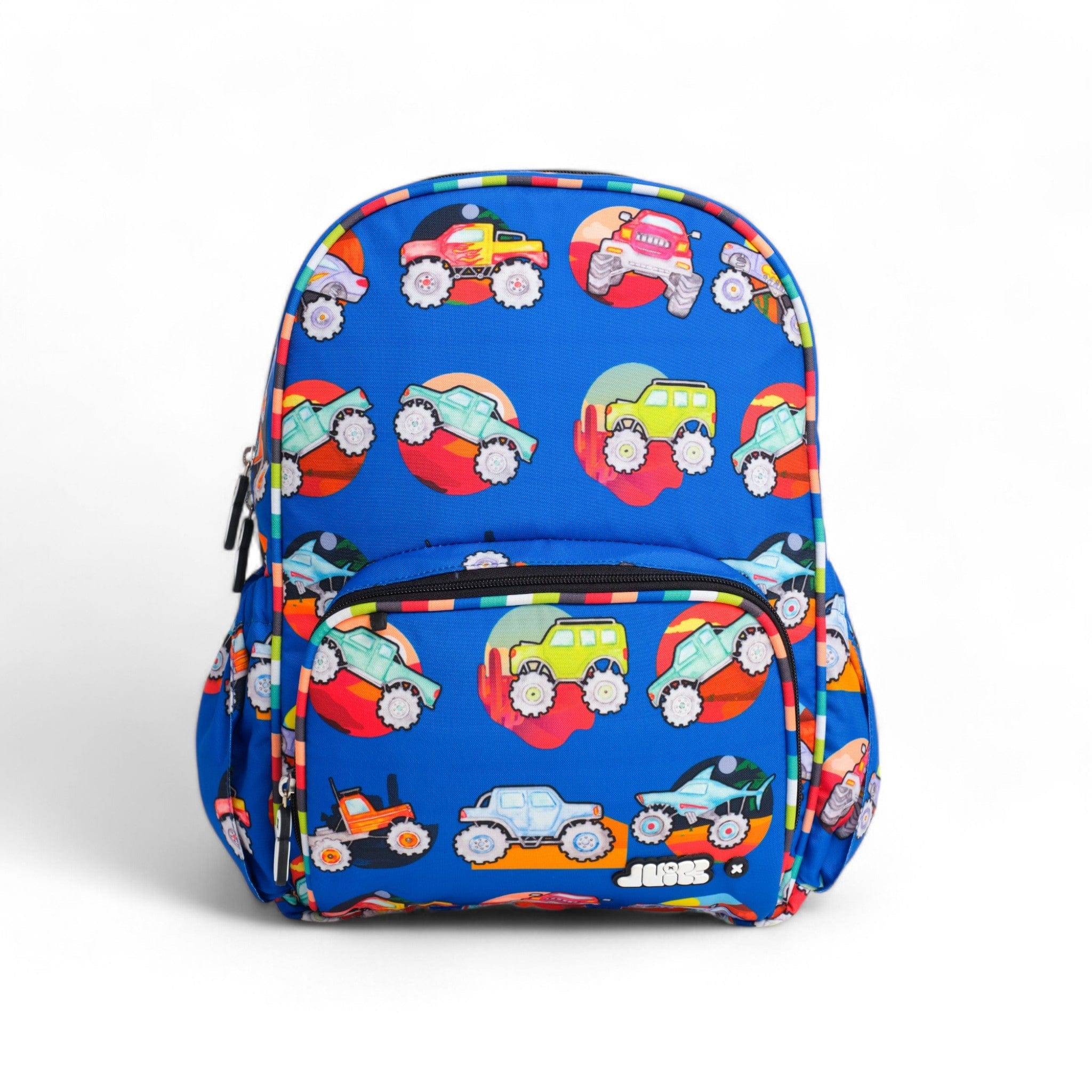 Monster Truck Medium Backpack Set for Kids - Durable School Backpack with Multiple Pockets - Perfect for School, Travel & Outdoor Adventures