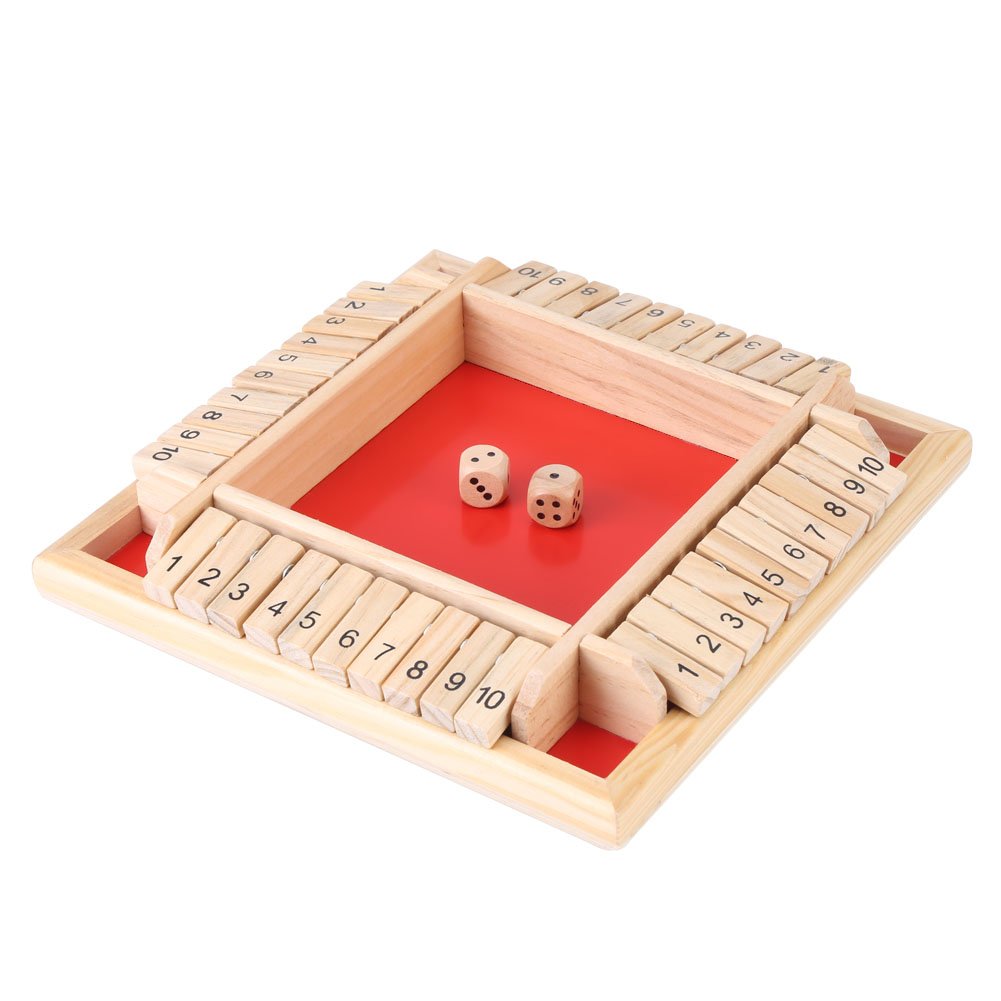 Wooden Number Board Game - Educational Family Toy for Kids & Adults - Perfect for Learning & Party Fun