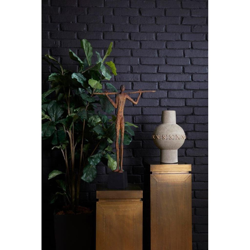 Eratos Vase by Cyan Design - Large Grey Ceramic Vase for Home Decor, Living Room Centerpiece, Wedding & Event Floral Arrangements