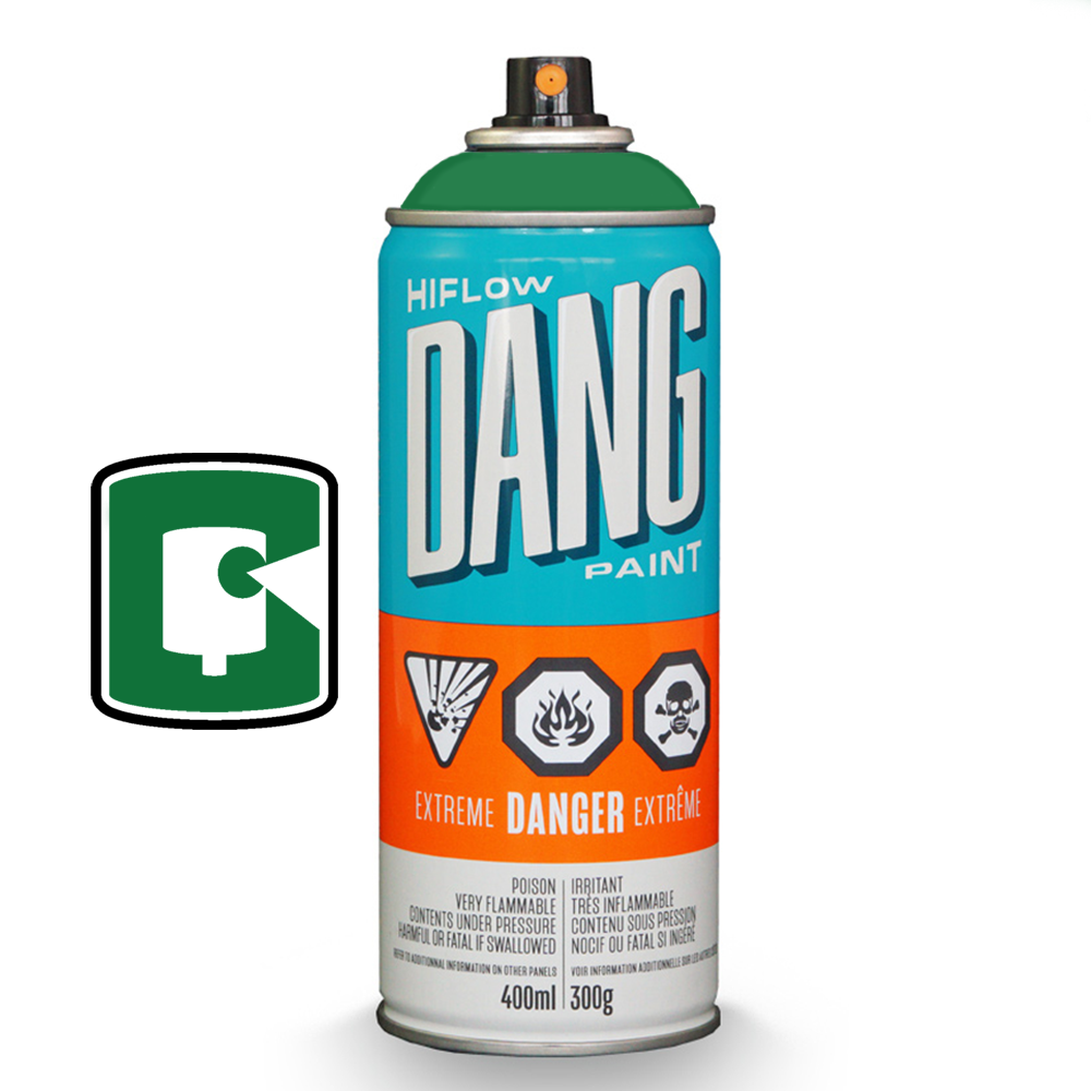 Forest Green 400ML DANG Hiflow Spray Paint - High Coverage Aerosol Paint for DIY, Crafts, Automotive & Home Decor Projects