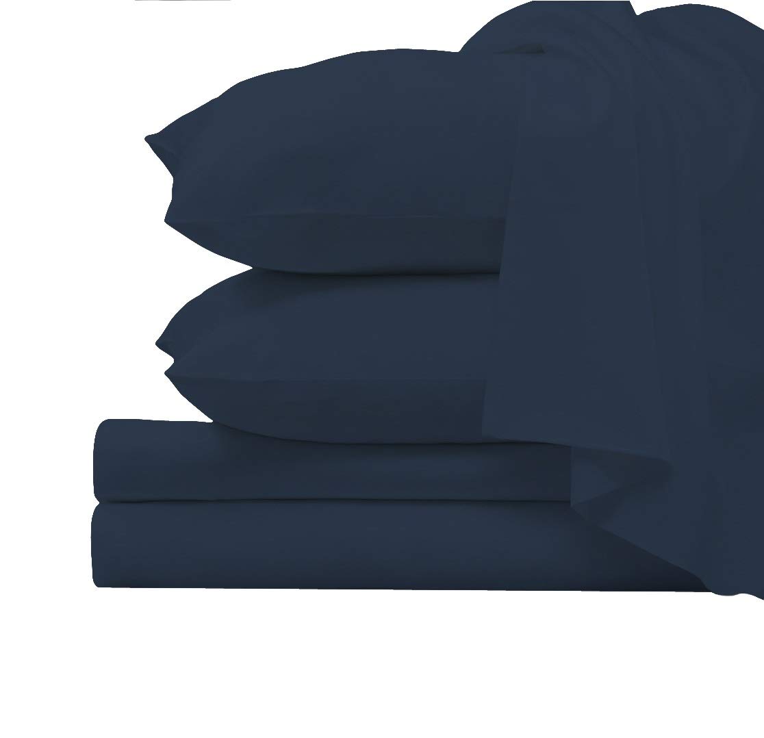1000 Thread Count 100% Long Staple Cotton Queen Sheet Set - Luxurious Sateen Weave Deep Pocket Bedding (Fits 15