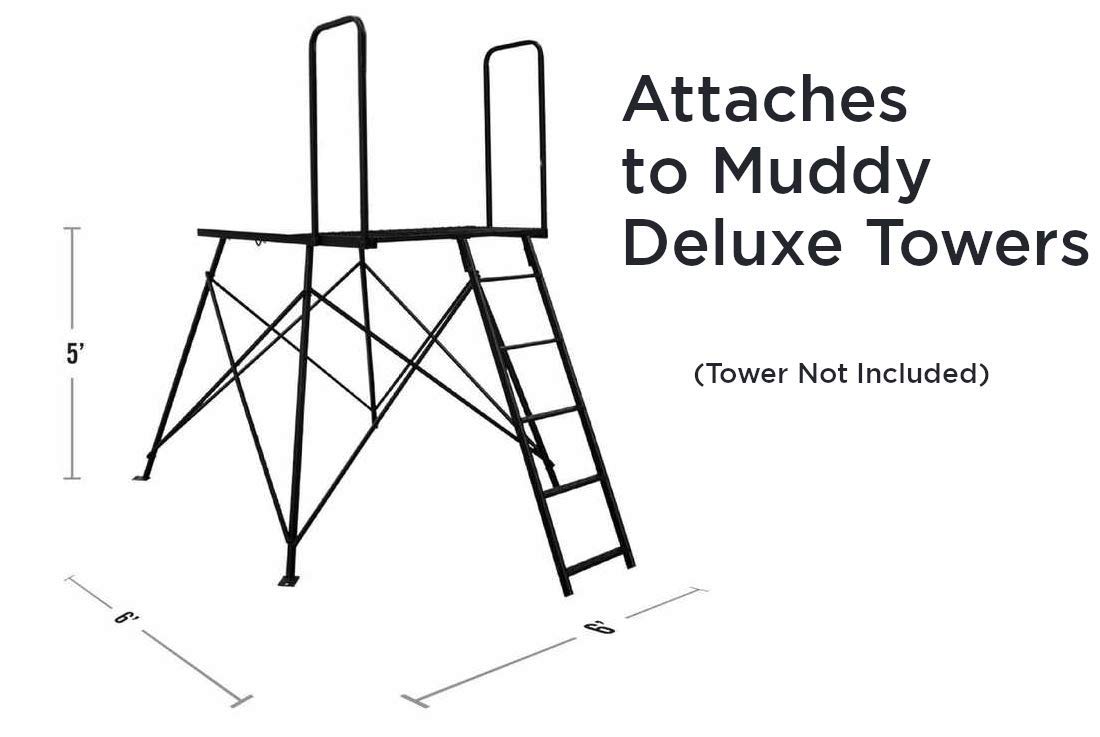 Muddy Tower Skids - Heavy Duty Steel Hunting Tree Stand Accessories for Elite/Deluxe Tower Blind - Perfect for Outdoor Hunting, Tree Stand Mobility & Blind Relocation