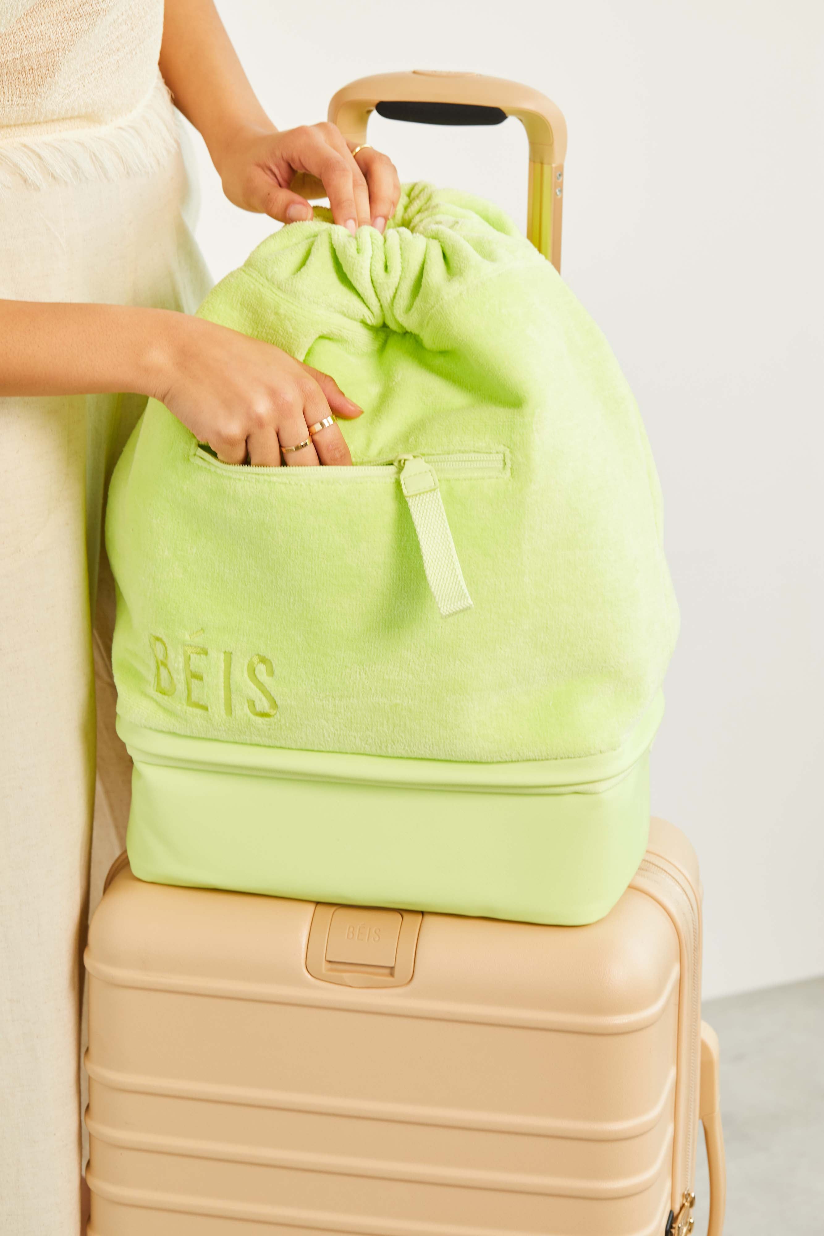 Premium Terry Backpack Cooler in Citron - Insulated Lunch Bag for Picnics, Beach Trips & Outdoor Adventures | Leakproof & Lightweight Design