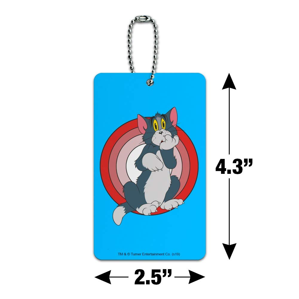 Tom and Jerry Cartoon Character Luggage Tag - Cute Suitcase ID Tag for Carry-On Bags - Perfect for Travel, Kids' Backpacks, and Gift Giving