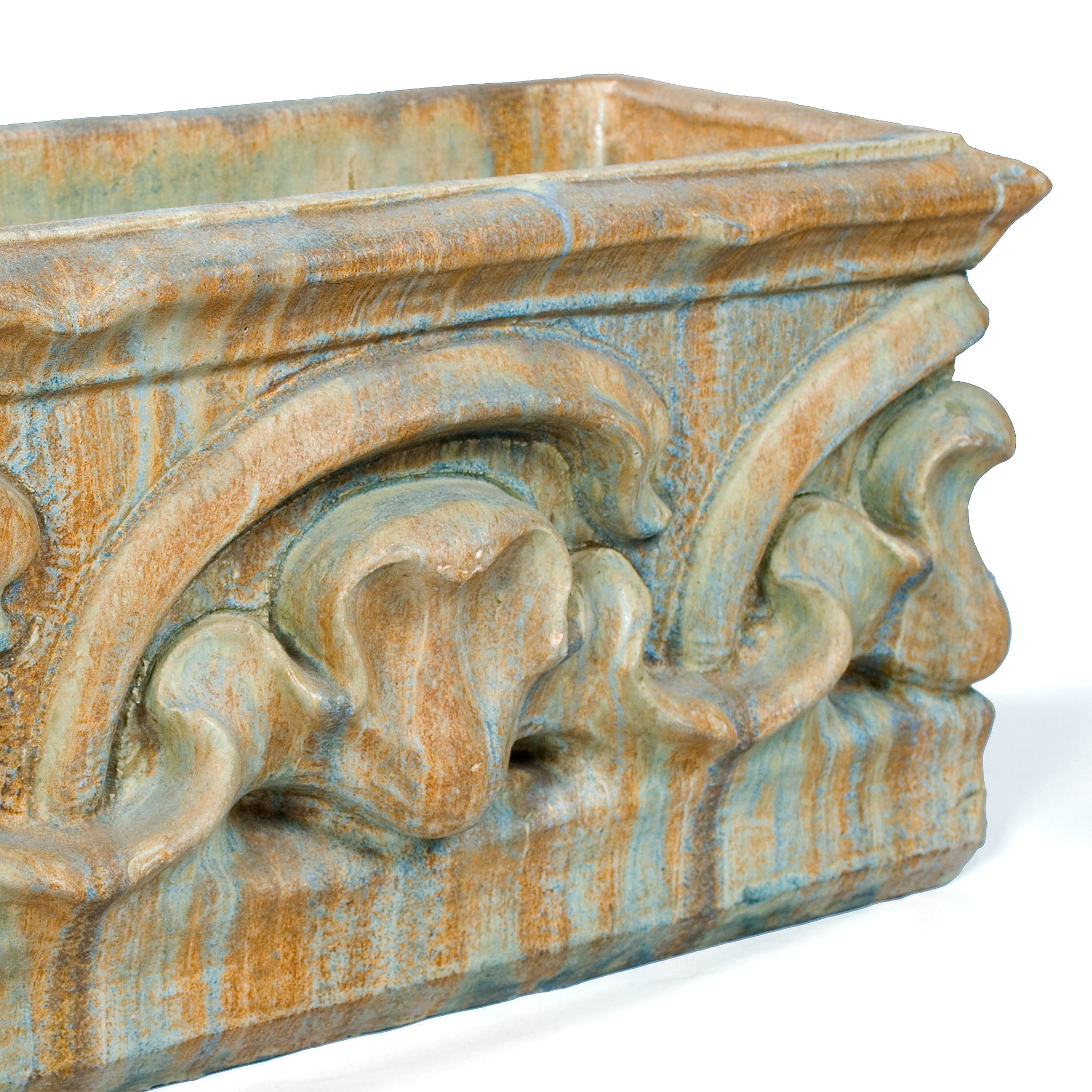 Alexandre Bigot Flamed Glazed Ceramic Planter - Handmade French Art Pottery for Indoor Plants, Succulents & Home Decor | Perfect for Living Room, Office & Garden Decorations