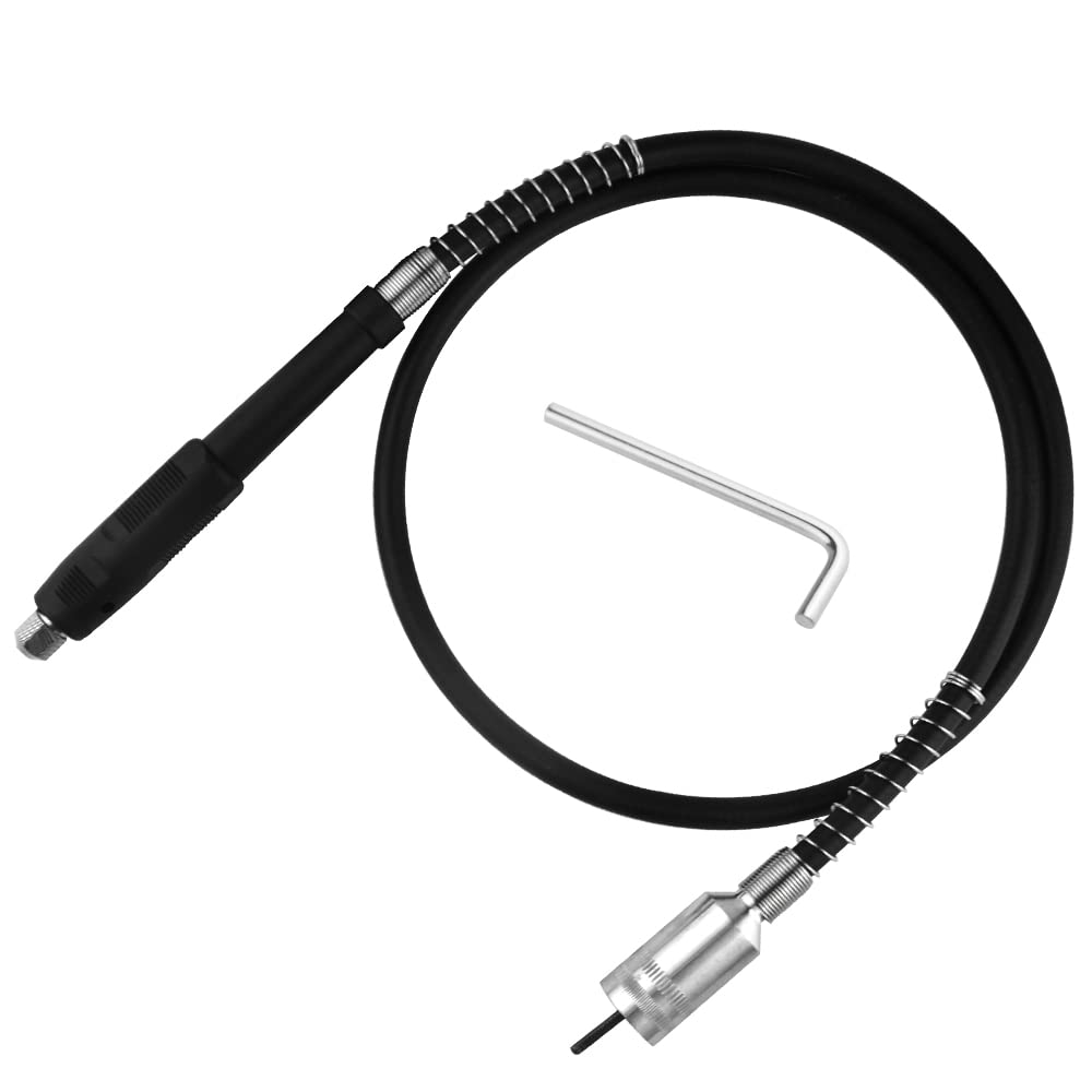 Flexible Flex Shaft Adapter for Power Drill - 39Inch Extension Cord Rotary Grinder Tool Attachment - Perfect for DIY Projects, Metal Polishing & Wood Carving