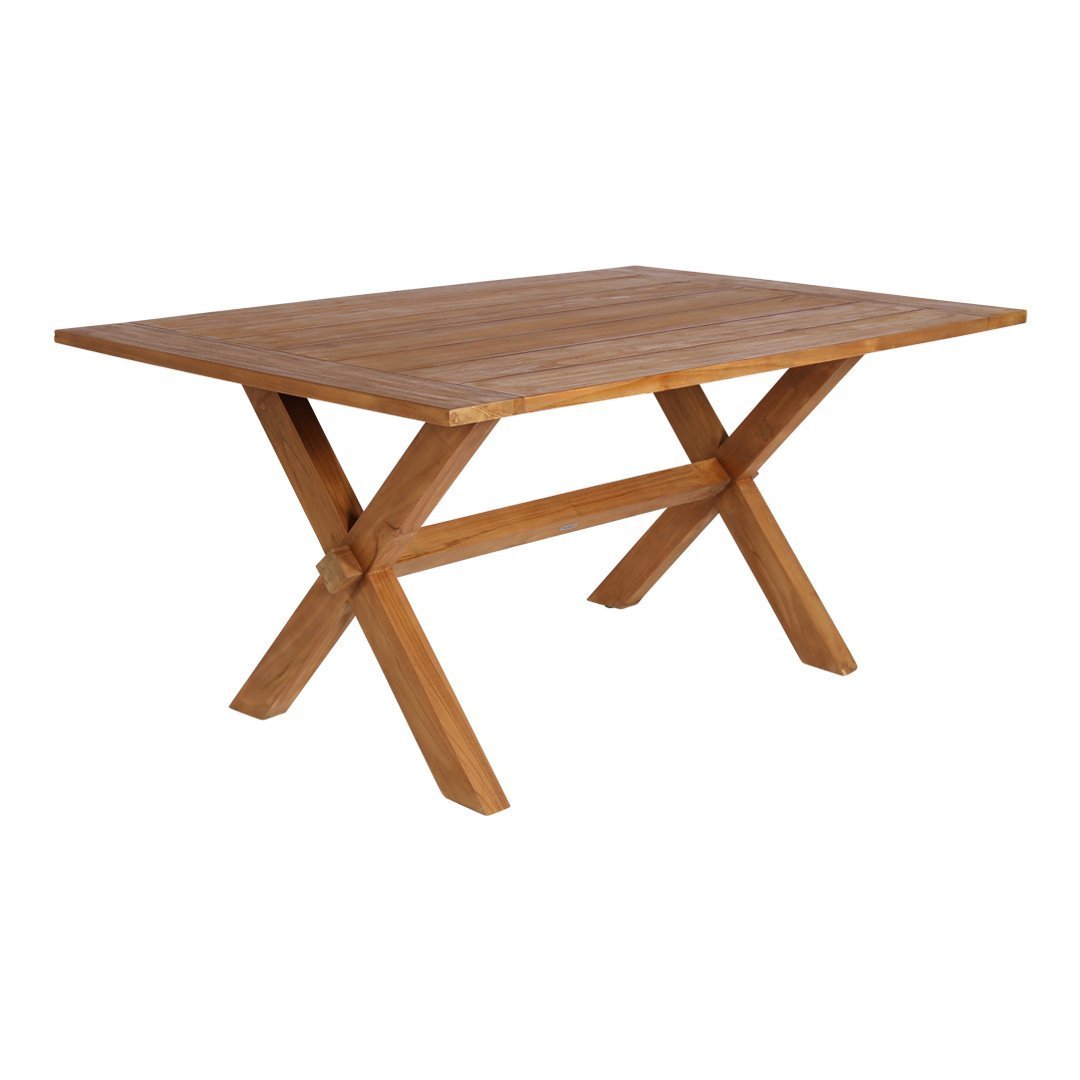 Colonial Style Outdoor Dining Table - Rustic Wooden Patio Table for Garden, Backyard, and Poolside - Perfect for Al Fresco Dining and Entertaining