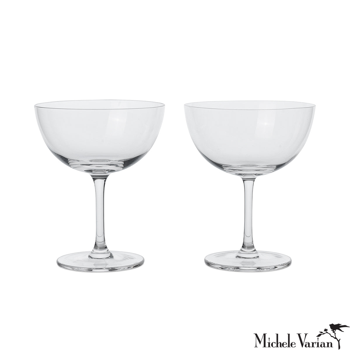 Premium Cocktail Glasses Set of 2 - Crystal Clear Barware for Margaritas, Martinis & Mixed Drinks - Perfect for Home Bars, Parties & Romantic Dinners