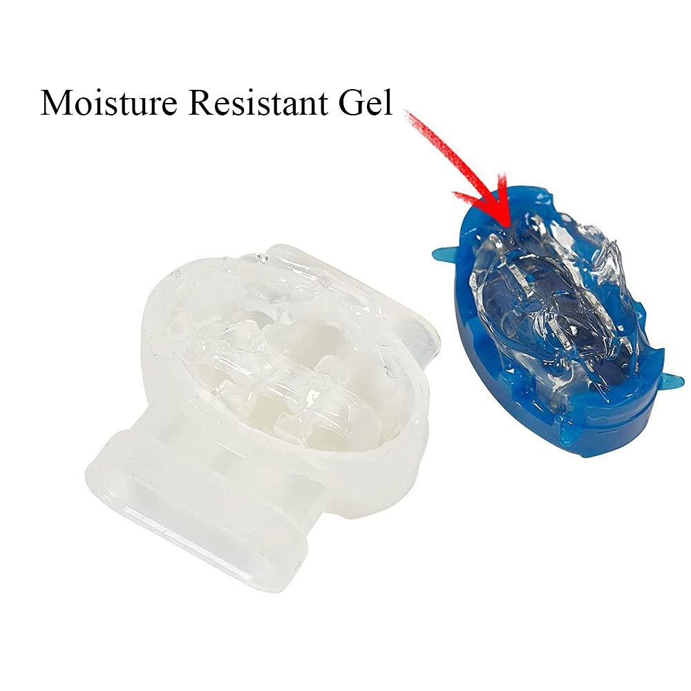 tooloflife Waterproof Electrical Cable Connectors - 314 Gel-Filled Crimp Connectors for Lawn Mower, 3-Wire Splice (100PCS) - Ideal for Outdoor Wiring, Automotive Repairs & Marine Applications