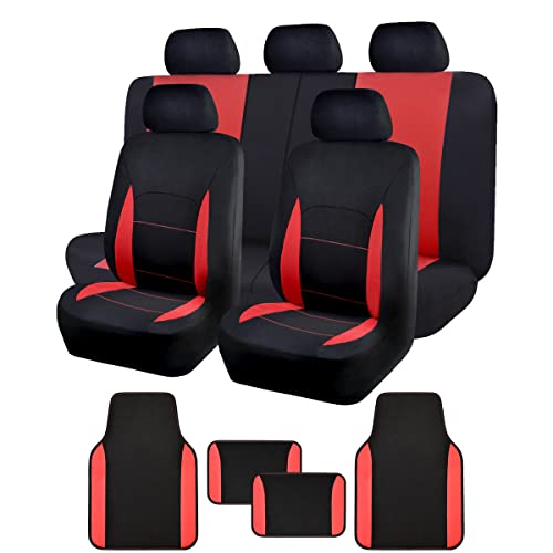 SC & Floor Mats Black Red