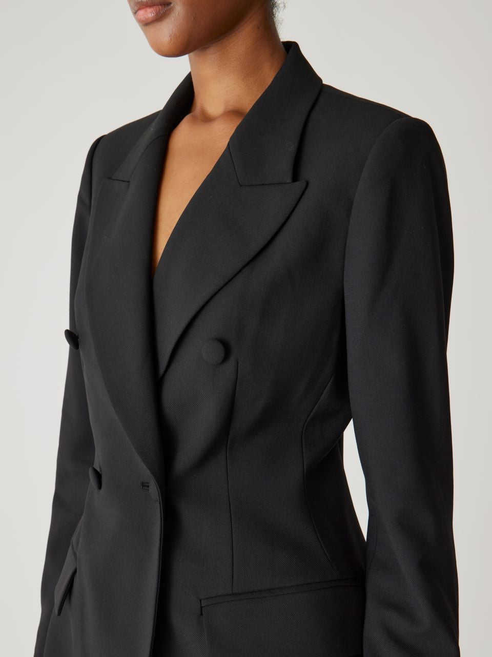 Calvary Twill Double Breasted Blazer for Men | Premium Wool Blend Business Jacket | Formal Office Wear & Wedding Suit Jacket