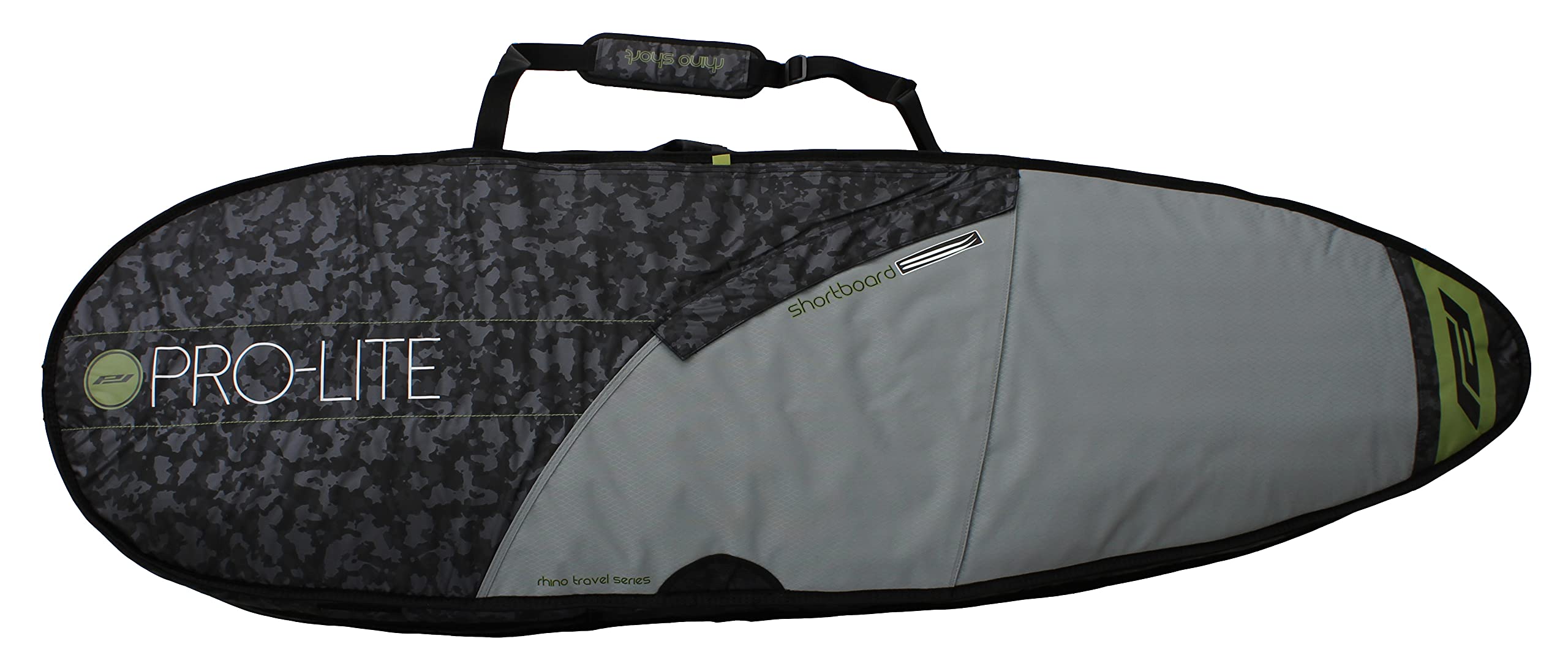 **Rhino Premium Surfboard Travel Bag for Single or Double Shortboards (1-2 Boards) - Durable & Water-Resistant for Air Travel & Beach Trips**