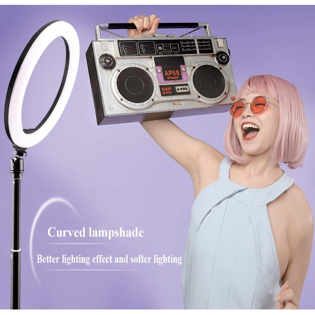 RGB Ring Light with Tripod Stand & Phone Holder - 10