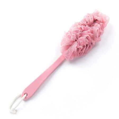 DM Store Exfoliating Bath Loofah with Handle - Soft Nylon Mesh Back Scrubber for Shower & Spa (Pack of 1) - Perfect for Deep Cleansing & Relaxing Massage