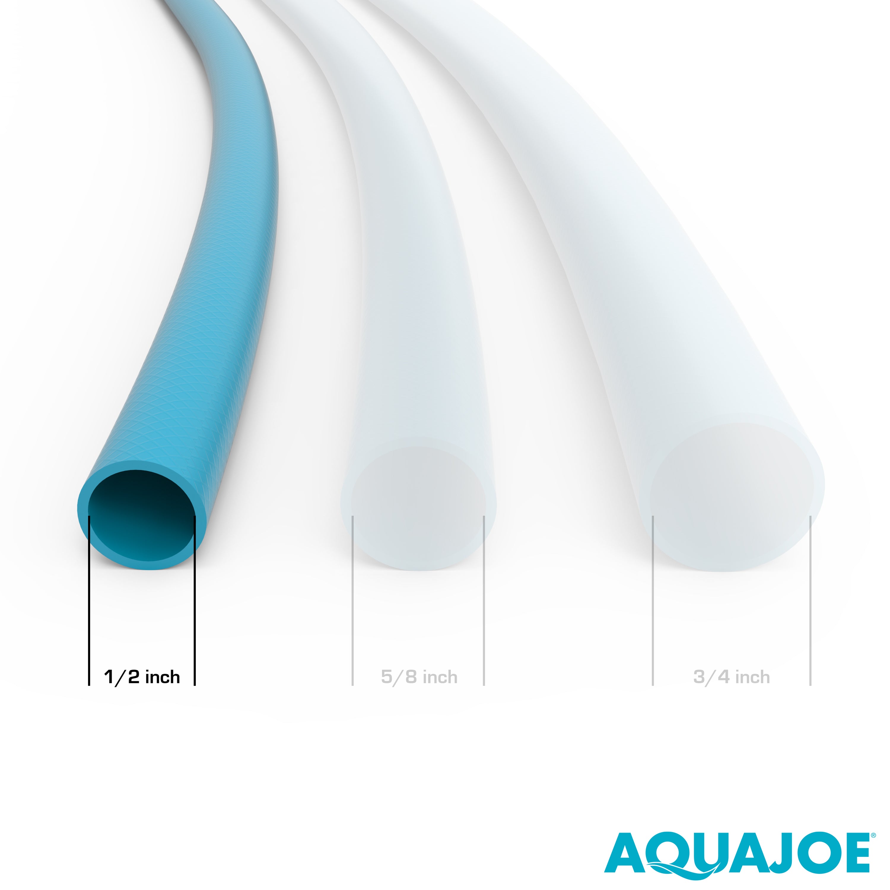 Indestructible Aqua Joe Watering Bundle - Heavy Duty Stainless Steel Hose, Multi-Function Nozzle & Tripod Sprinkler for Lawn, Garden & Outdoor Watering