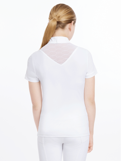 Young Rider Eva Short Sleeve Show Shirt - Breathable Equestrian Performance Top for Horse Riding & Competitions | Le Mieux | Perfect for Dressage, Jumping & Training Sessions