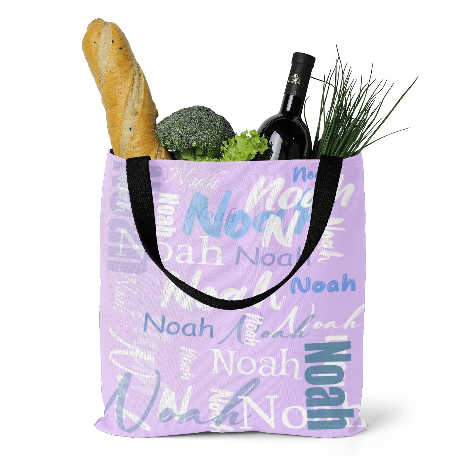 Custom Personalized Tote Bags for Women - Monogrammed Name Tote Bag Gift for Birthday, Christmas, Valentines Day - Perfect for Shopping, Beach & Everyday Use