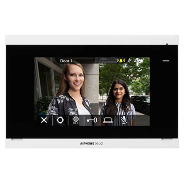 Aiphone IXG 2C7 IP Video Intercom System - Secure Apartment Entry Communication for Multi-Tenant Buildings | Perfect for Apartment Complexes, Office Buildings & Gated Communities